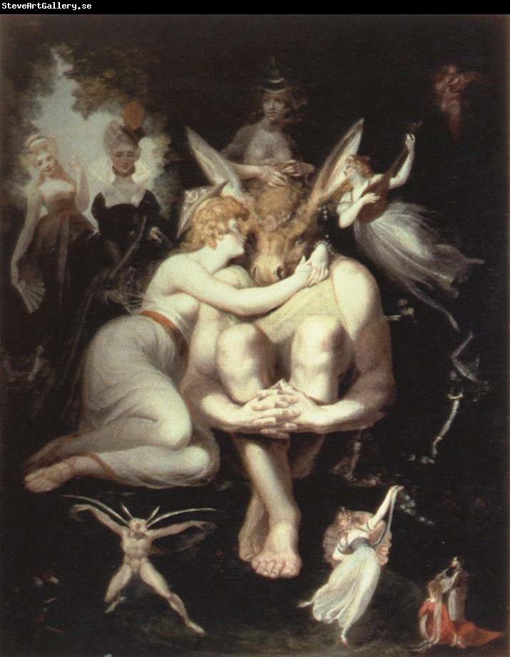 Henry Fuseli titania awakes,surrounded by attendant fairies